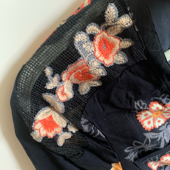 Black Free People Button Dress - Picture 2 of 3